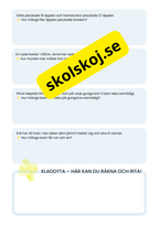 Addition och subtraktion - Problemlösning - Åk 3 - 4