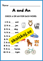A and an