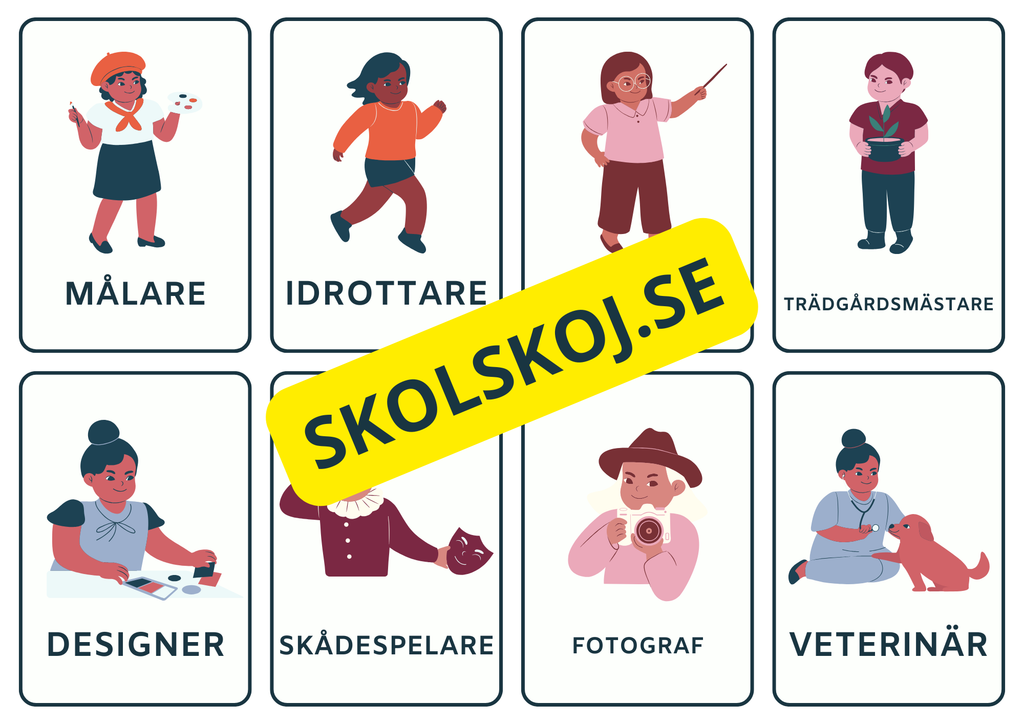 Yrken begreppskort