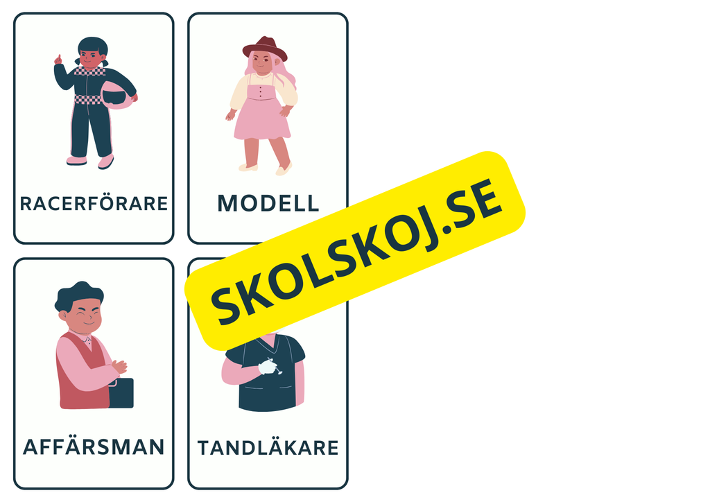 Yrken begreppskort