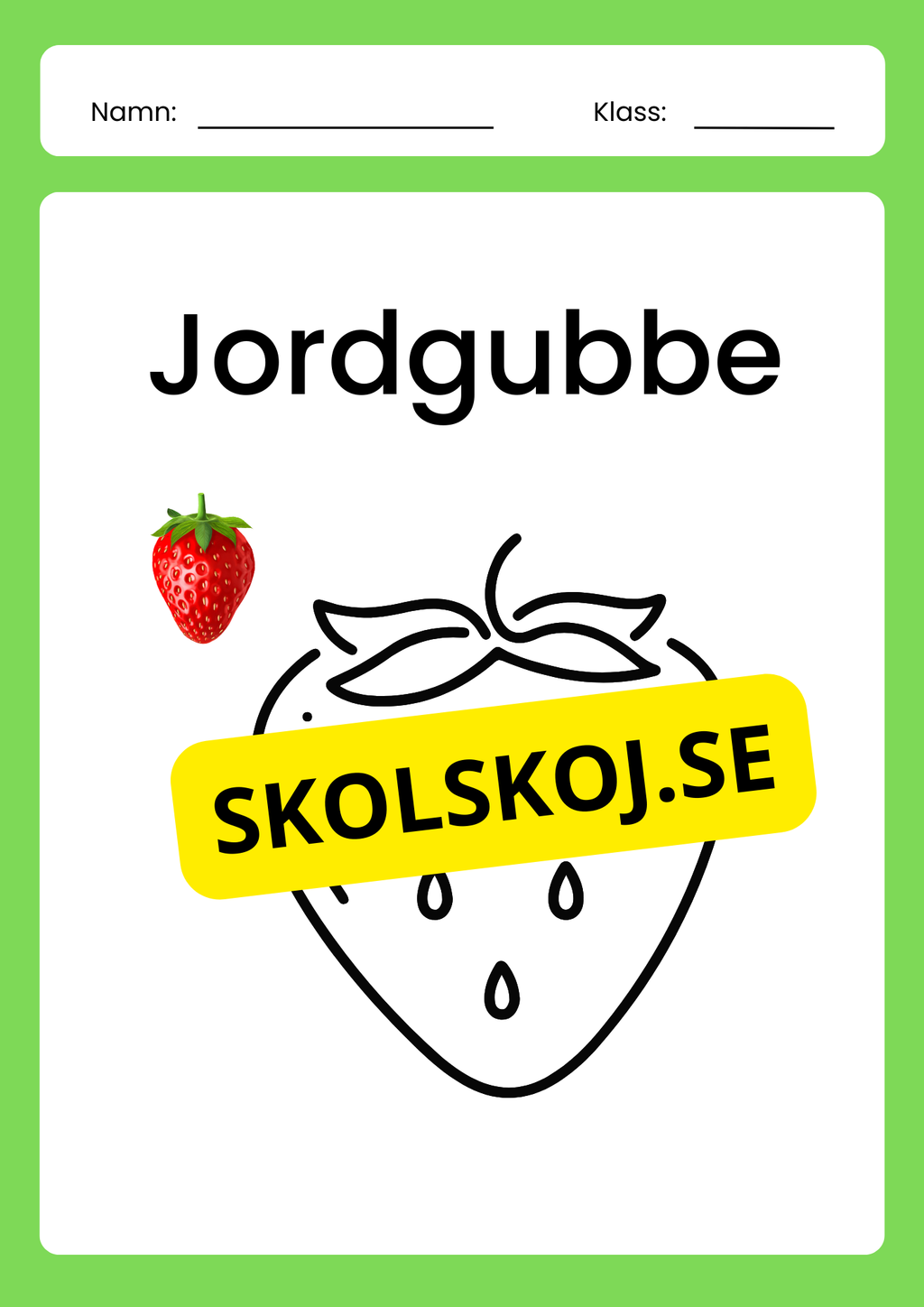 Färglägg frukterna